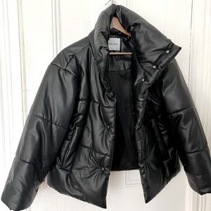 Faux Leather Puffer - Gentle Herd